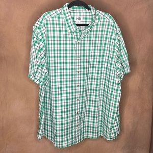 Harbor Bay Men's 2XL Short Sleeve Button Down Shirt - LIKE NEW CONDITION